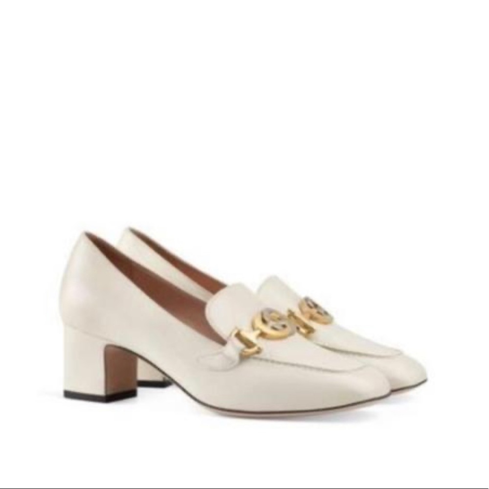 Gucci Zumi Interlocking G Leather Pumps Gem
